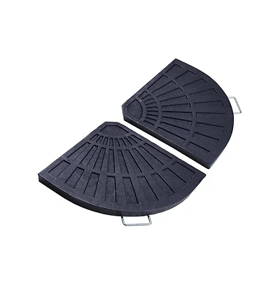 Yescom 2pcs 26.5 lbs Fan Shaped Base Stand Holder Weight For Outdoor Patio Umbrella