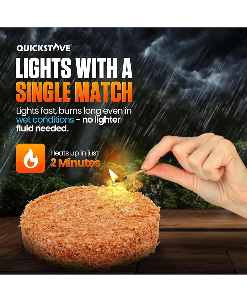 Aofar Portable Stove with 2 Fire Starters, Lightweight Stainless Steel Wood Burning Stove