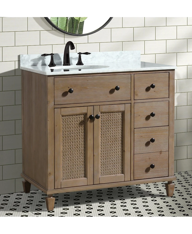 Ari Bath 36" Annie, Weathered Fir Finish