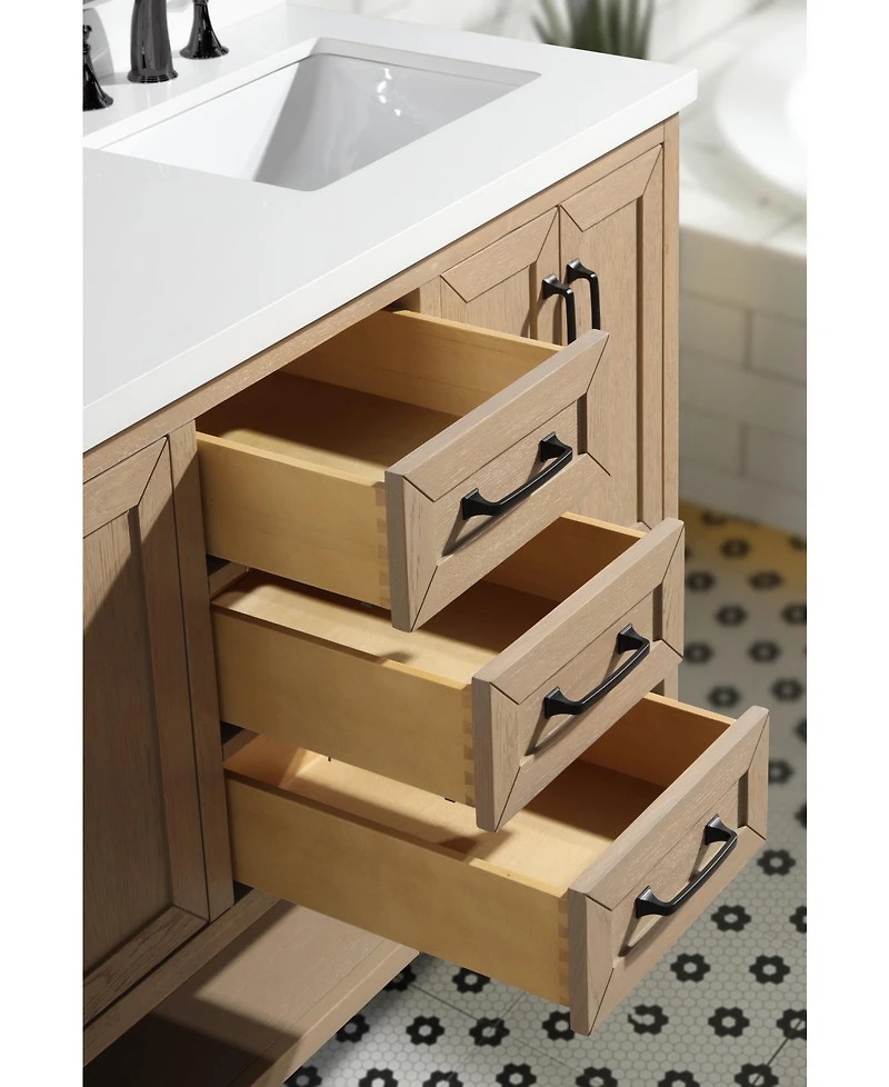 Ari Bath, Venice 55", Oak Finish