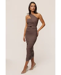 Jluxlabel Women's Opulent Ruched Midi Dress