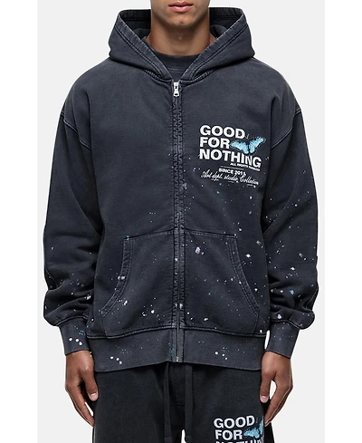 Good For Nothing Women's Studio Paint Butterfly Zip Hoodie