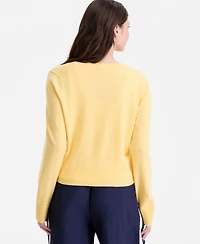 On 34th Women's Cropped Crewneck Cardigan, Macy's Exclusive