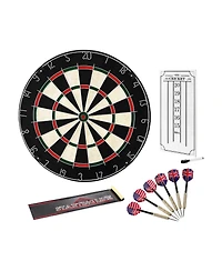 Sugift Dartboard Set with 6 Darts and Score Kit 17.7" Self-Healing Sisal Board