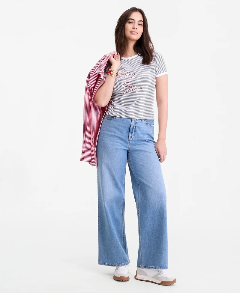 On 34th Women's Meet & Greet Graphic T-Shirt, Macy's Exclusive