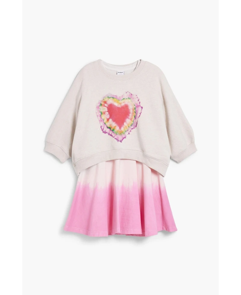 Desigual Girls Girls's Dress 2 1 heart