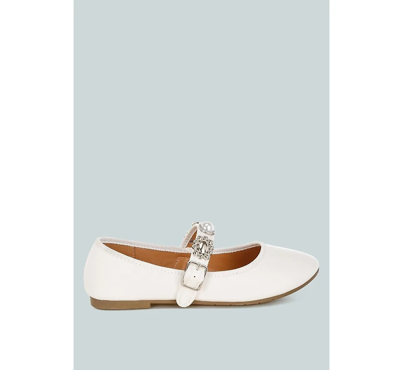 London Rag Womens Kavana Charms Embellished Flat Mary Janes