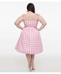 Unique Vintage Plus 1950s Bobbie Swing Dress