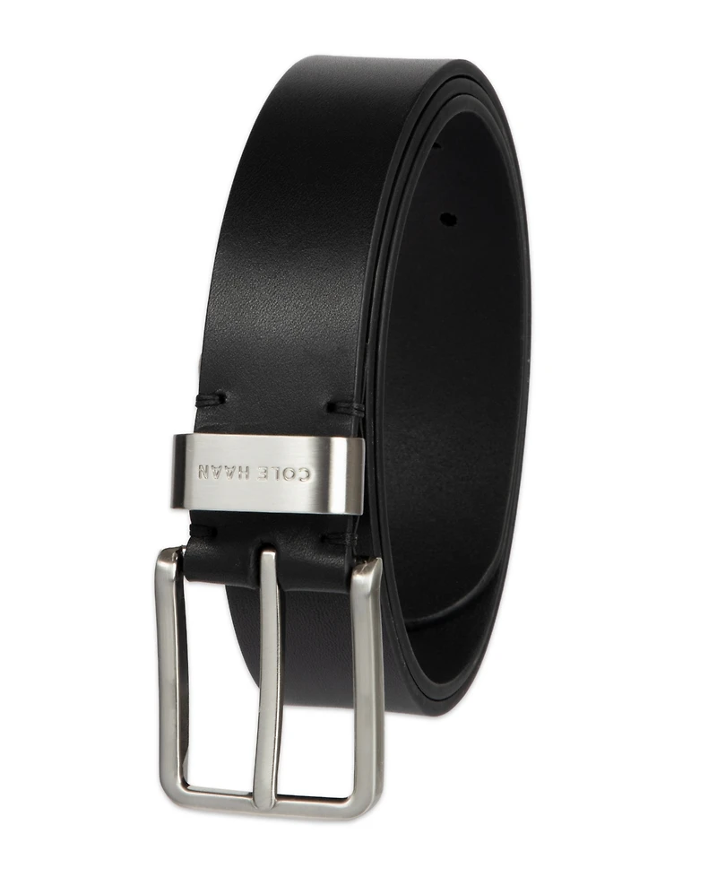 Cole Haan Men's Metal Loop Silver-Tone Belt