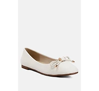moi metallic embellished flat ballerinas