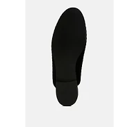 Ouzini Velvet Textured Slip On Mules