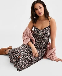 Lucky Brand Women's Printed Simone Slip Dress