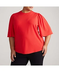 Universal Standard Women's Crepe Jersey Capelet Blouse
