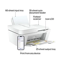 Hp All-In-One Inkjet Printer with Wireless Printing 35-Page Adf & $25 Instant Ink