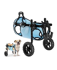 Cozito Shock-Absorbing 2-Wheel Pet Wheelchair for Back Legs, Medium