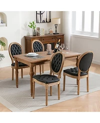 Simplie Fun Antique French Style Wood Frame Dining Chairs Set