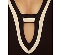 Becca Women's Rib Color-Block One-Piece Swimsuit