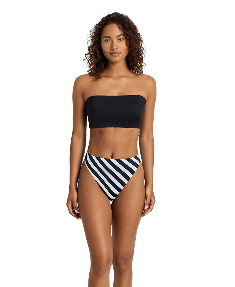 Lauren Ralph Women's High Waist Swim Bottoms