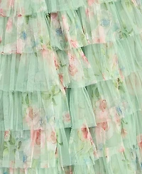 B Darlin Women's Strapless Pleated Gown