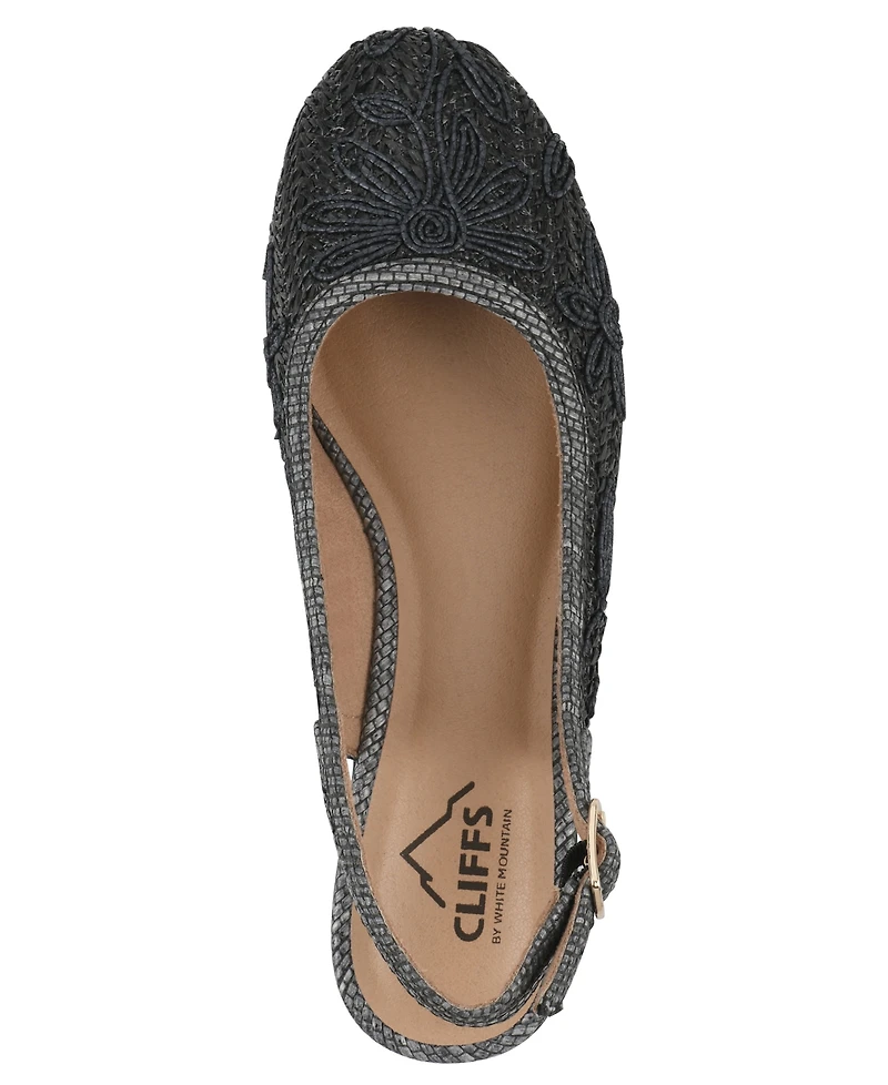 Cliffs by White Mountain Women's Boris Slingback Wedges