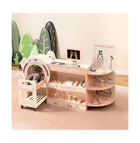 Hongge Kids Doctor Play Set with Wooden Pretend Hospital Kit