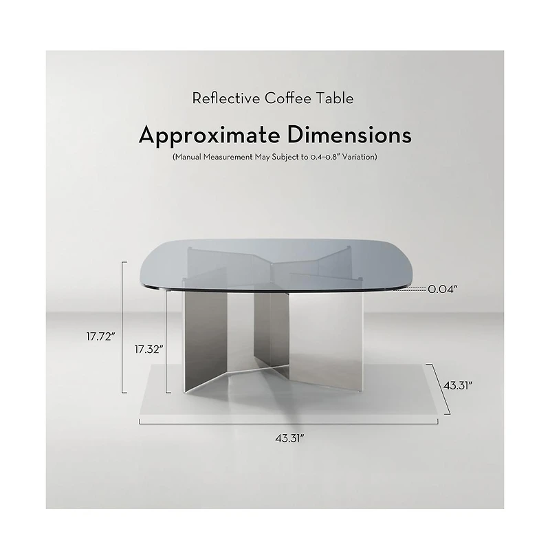 Z Gallerie Reflective Coffee Table