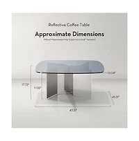 Z Gallerie Reflective Coffee Table