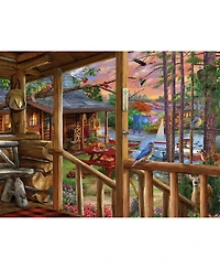 SunsOut At The Cabins 1000 piece Jigsaw Puzzle for Adults