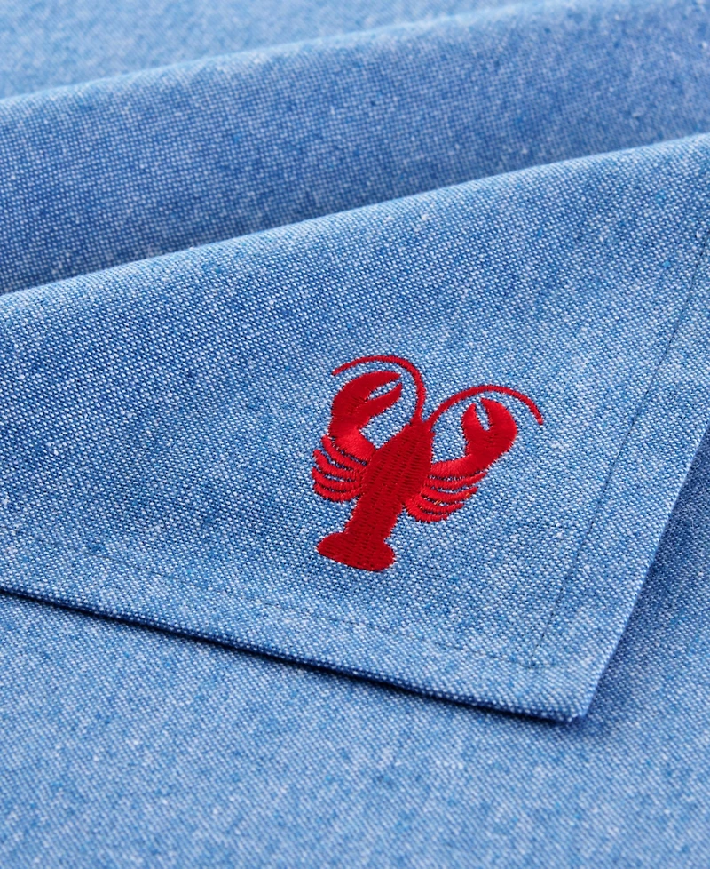 Elrene Coastal Embroidered Napkins, Set of 4