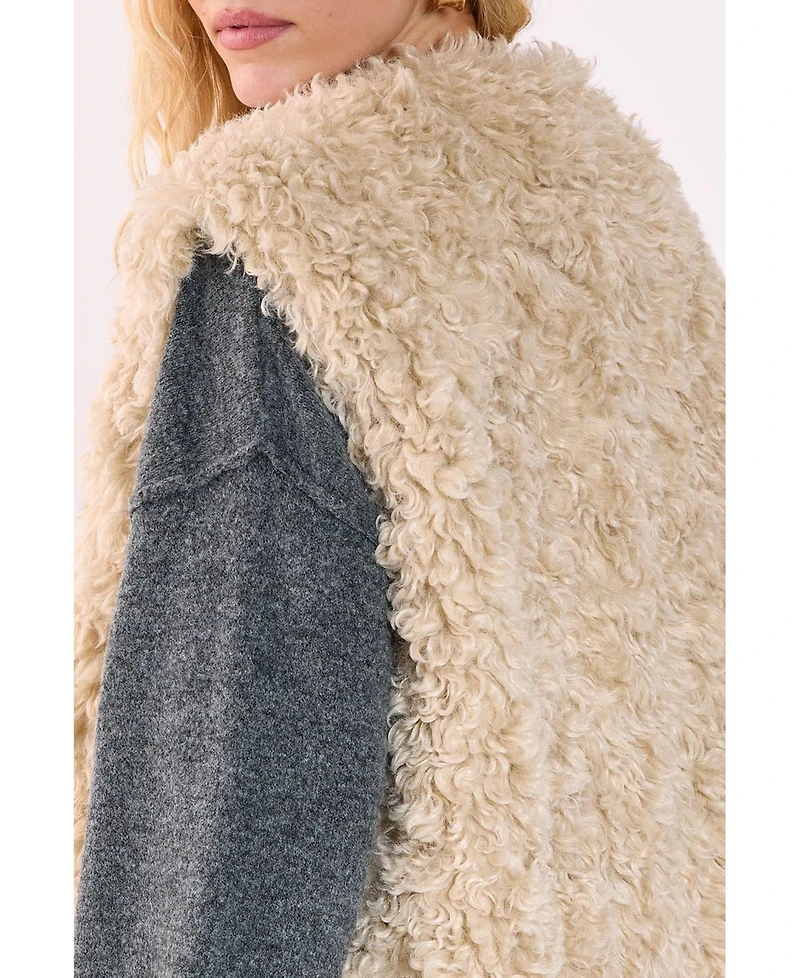 Nasty Gal Women's Curly Faux Fur Borg Gilet