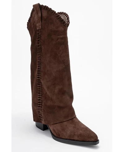 Forever & Always Shoes Clementina Leather Western Boot (Women)