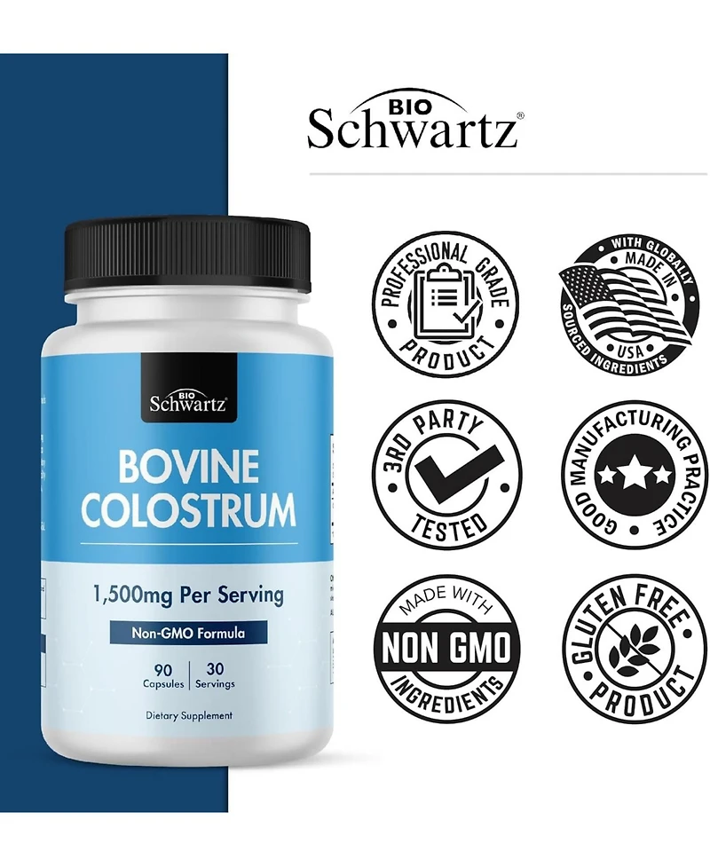 Bioschwartz Colostrum Supplement, 90ct