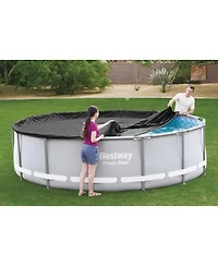 Bestway Flowclear Round 14' Pool Cover for Above Ground Frame Pools (Cover Only)