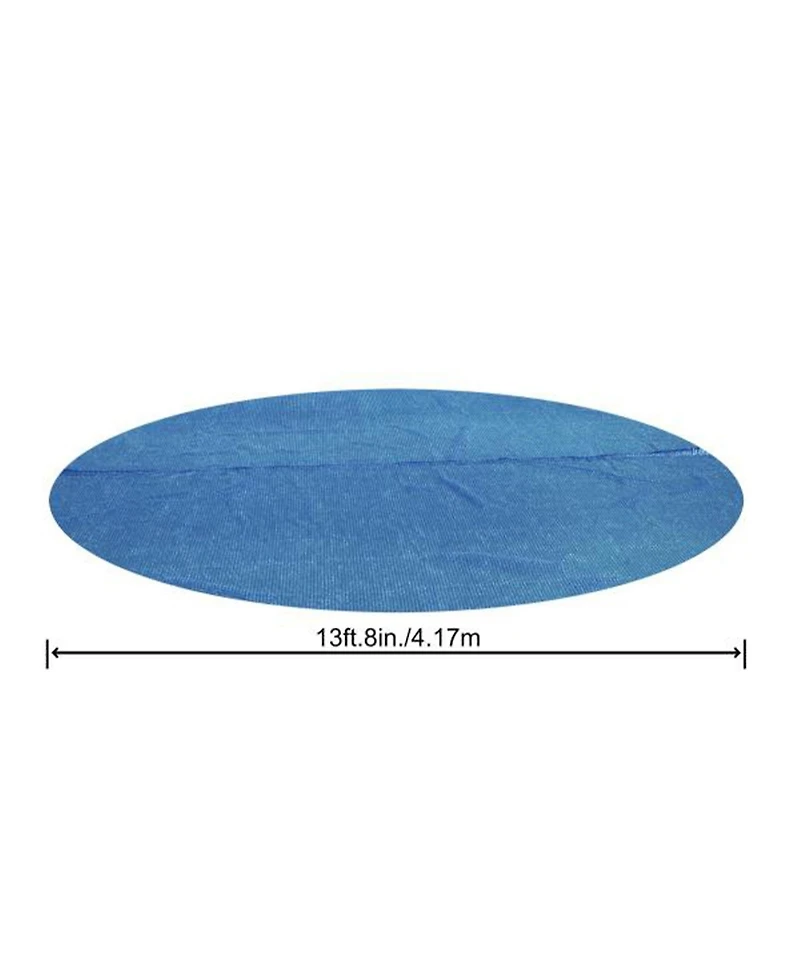 Bestway Flowclear 14 Feet Round Above Ground Pool Solar Pool Cover Only, Blue