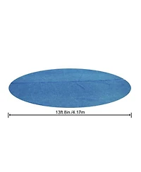 Bestway Flowclear 14 Feet Round Above Ground Pool Solar Pool Cover Only, Blue