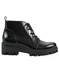 White Mountain Women's Tariq Lug Sole Lace-up Booties