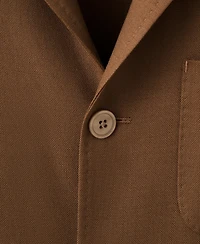 Mango Men's Italian Virgin Wool Flannel Suit Jacket