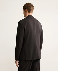 Mango Men's Italian Wool Double-Breasted Suit Jacket