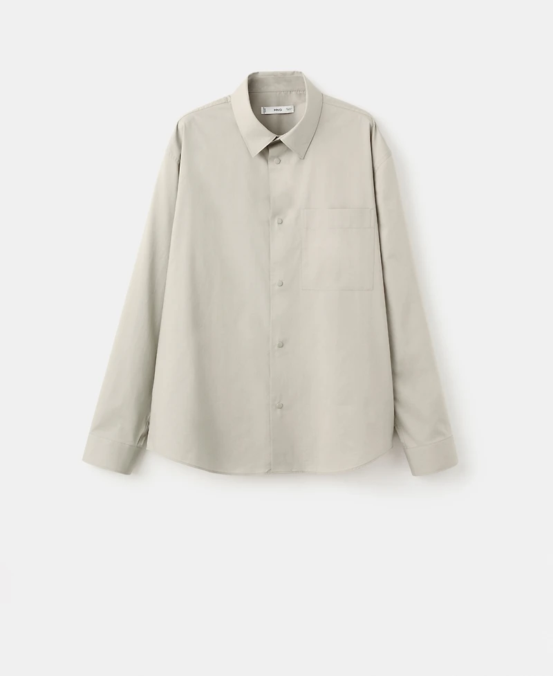 Mango Men's Cotton Relaxed-Fit Shirt