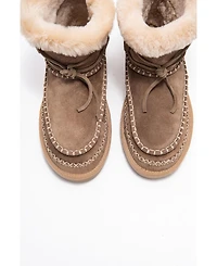 Forever & Always Women's Shoes Jorel Leather Fur Lined Ankle Boot.