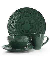 Elama Malibu 16-Pc. Dinnerware Set, Service For 4