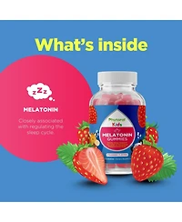 Phytoral Melatonin Gummies Kids, Strawberry, 60ct
