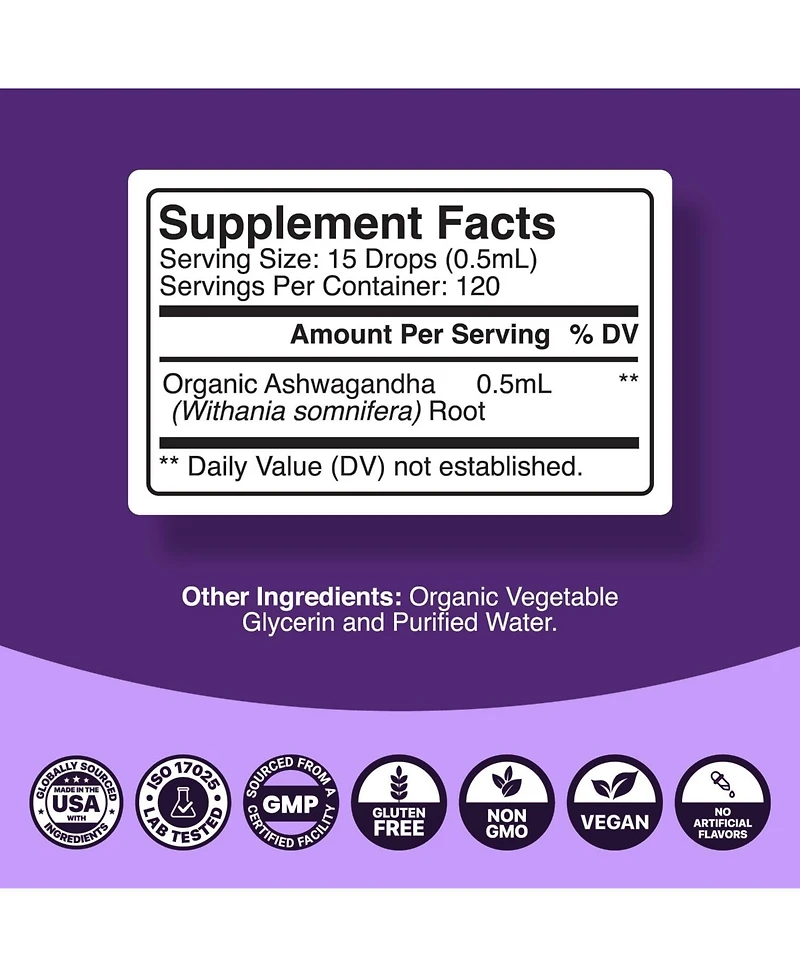 Phytoral Ashwagandha Liquid, 2oz