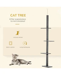 Aostirmotor Cat Tree with with Sisal-Covered Scratching Posts