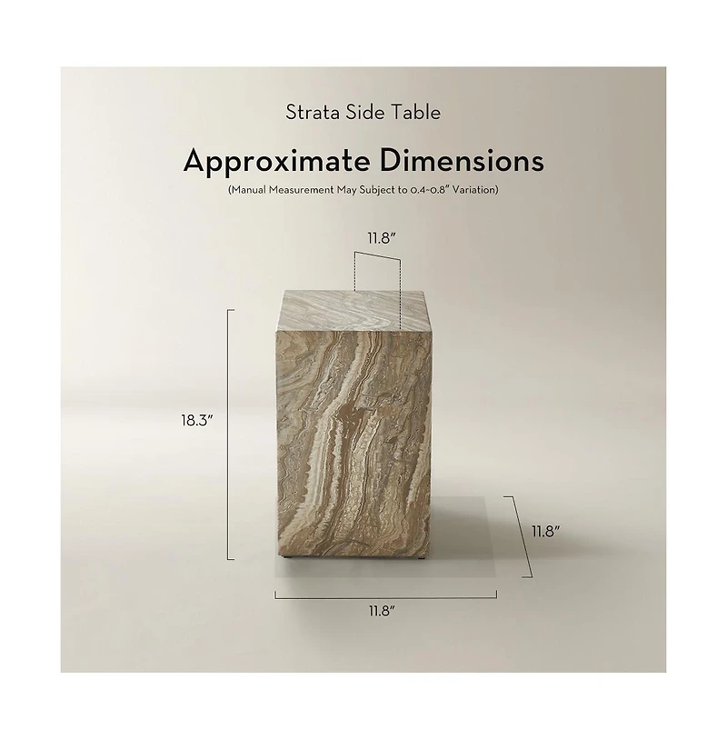 Z Gallerie Strata Side Table