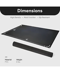 BalanceFrom Fitness 5' x 7' High Density Gym Equipment Mat for Floor Protection