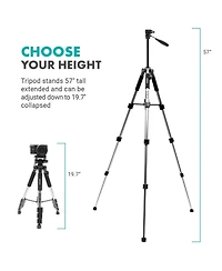 Movo Tablet Vlogging Kit for iPad with Mic, Light, Full-Size Tripod