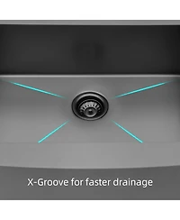 flynama 33x21x10inch Farmhouse Apron Single Bowl Kitchen Sink Stainless Steel