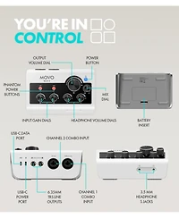 Movo PodPro-a Portable Podcasting Bundle for 2 for Smartphones and Computers
