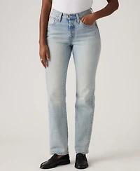 Levi's Women's 501 Curve High-Rise Straight-Leg Jeans